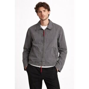 Prada Men's Utility Jacket Late 2000s Grey Lightweight Size 48 Small